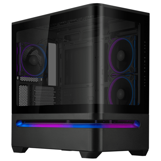 ASUS Prime AP202 ARGB Mid Tower Gaming Case - Black 